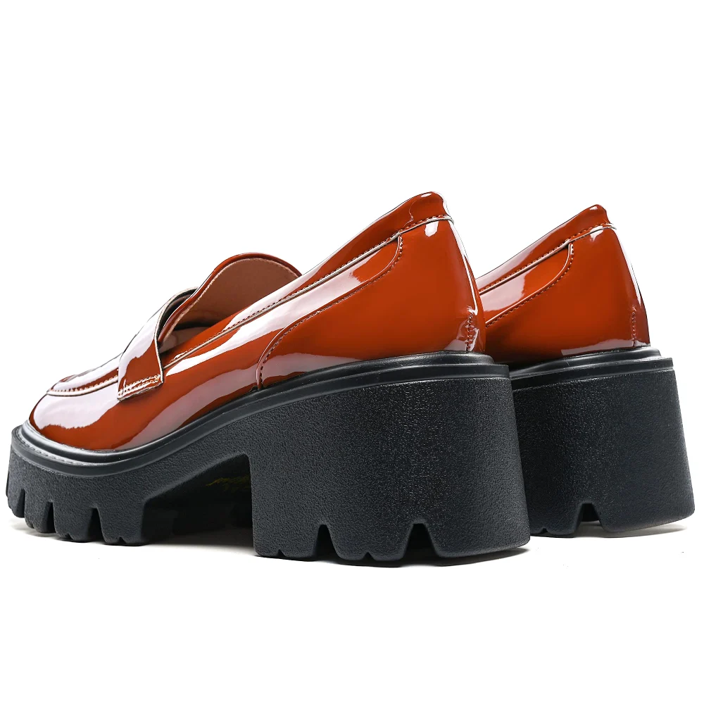 Elvora Penny Platform Loafer in Light Brown, view 4