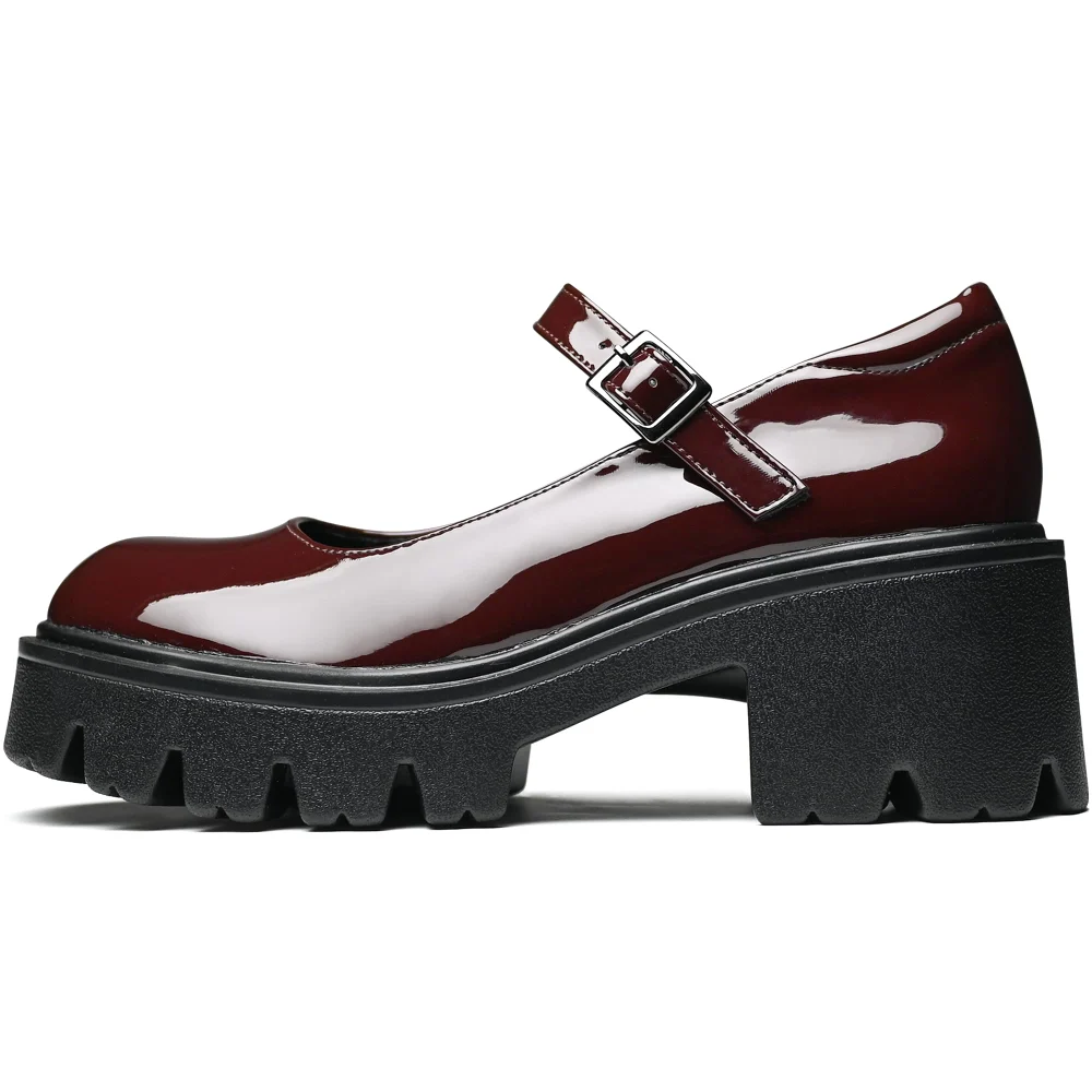 Elvora Platform Mary Jane in Coffee, view 4