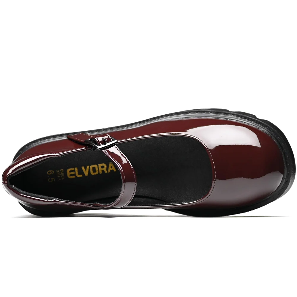 Elvora Platform Mary Jane in Coffee, view 5