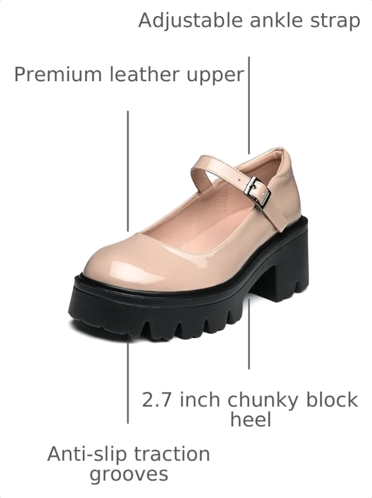Elvora Platform Mary Jane in Khaki, view 3