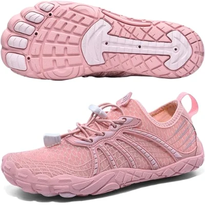 Elvora Barefoot Water Shoe in Nude / Pink